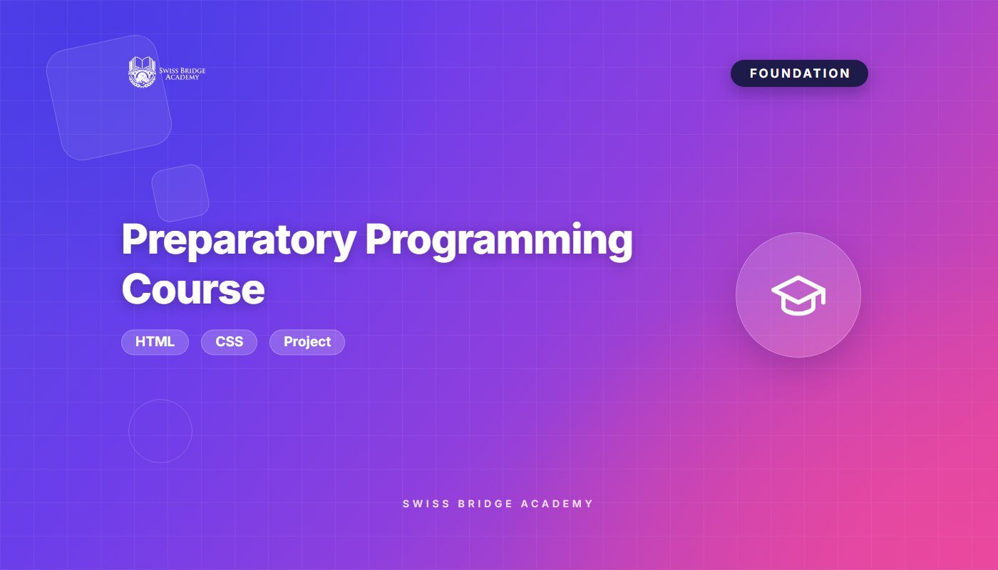 Preparatory Programming Course